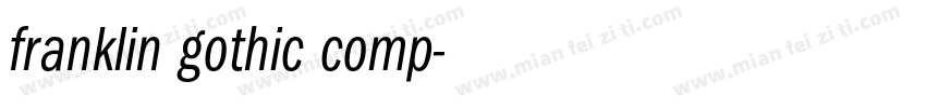 franklin gothic comp字体转换
